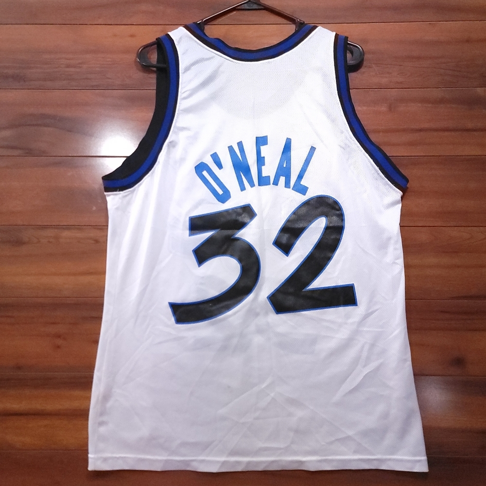 Vintage Champion Label SHAQUILLE O'NEAL No. 32 ORLANDO MAGIC (Size 44) Jersey HM